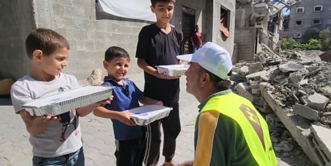 Comida caliente para Gaza