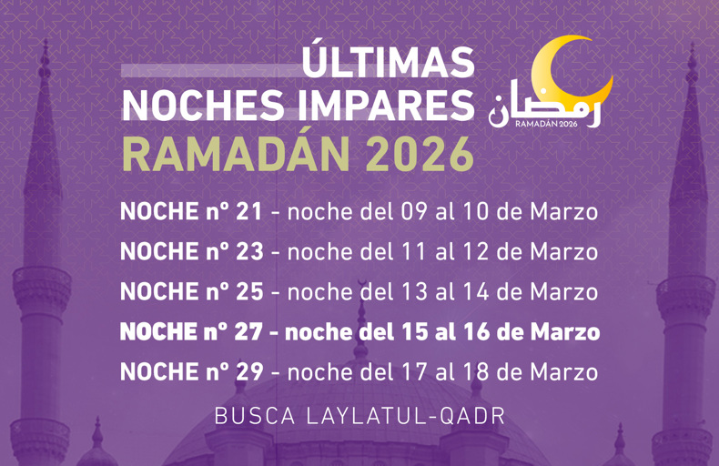 Calendario noches impares en las 10 últimas noches de Ramadán 2026-1447