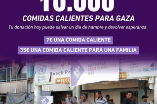 10.000 comidas para Gaza