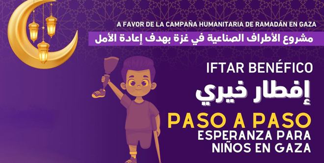 "Paso a Paso" - Proyecto de prótesis en Gaza - Iftar benéfico Ceuta 15 Marzo 2025