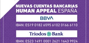Nuevas cuentas bancarias de Human Appeal España