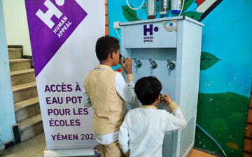 Agua potable para colegios de Yemen