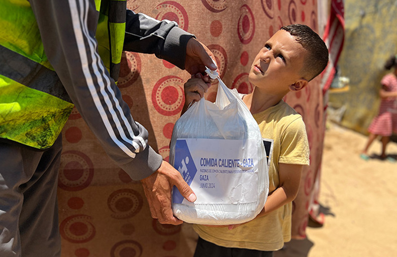 Comida caliente para Gaza