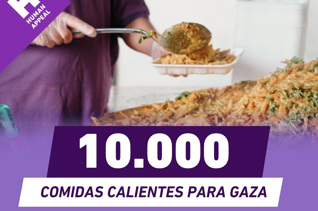 10.000 comidas para Gaza