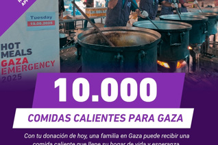 10.000 comidas para Gaza