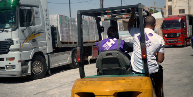 Camión de alimentos para Gaza