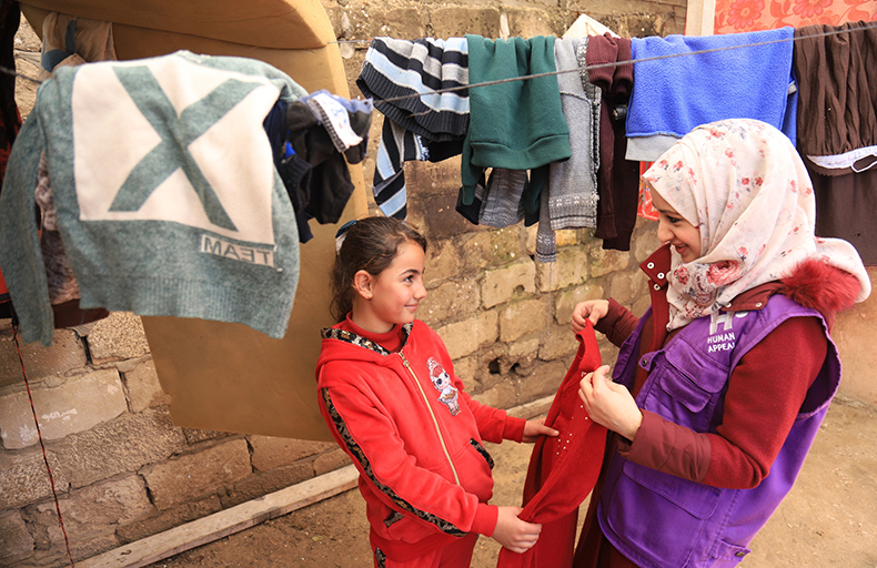 Entrega ropa de abrigo en Palestina - Invierno 2019