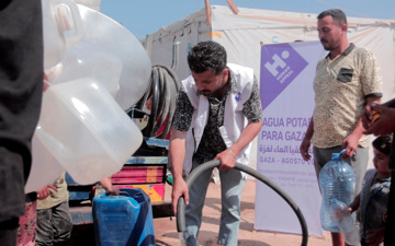 Agua potable para Gaza