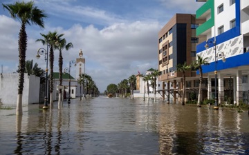 Emergencia por lluvias en Ksar el-Kebir, Marruecos